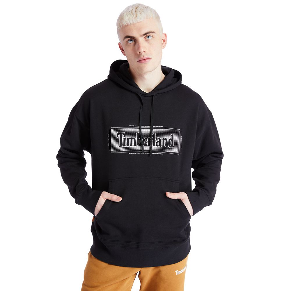 Hanorac Timberland Barbati Negrii - Logo Hoodie - Romania - FUQHWJ157